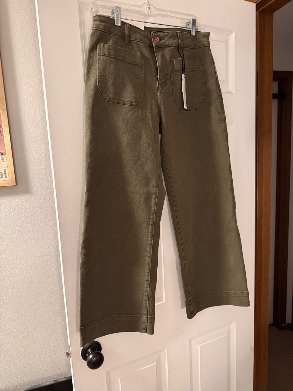 Sanctuary Olive Green Wide-Leg Jeans